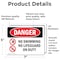 Signmission No Swimming No Lifeguard On Duty, 7 in W x Rectangle, Vinyl Decal OS-2PACK-DS-D-57-L-1711 - alternate 6